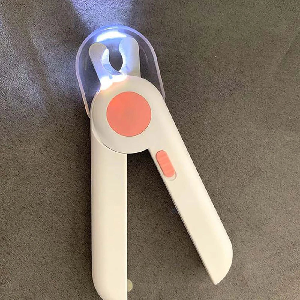 Cat Dog Nail Clipper LED Light Claw File Trimmer Puppy Kitten Beauty Tool