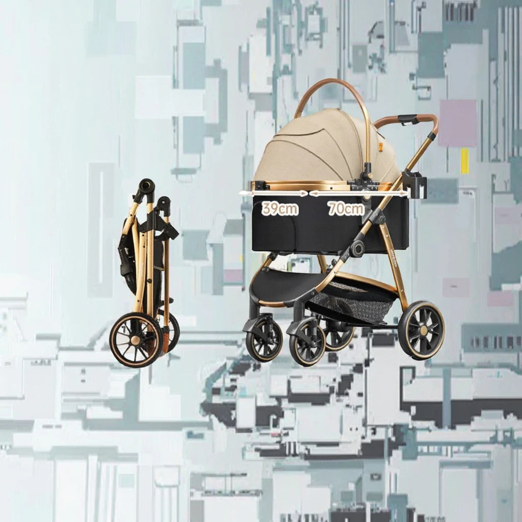 Portable Dog Carrier Stroller Backpack for Travel