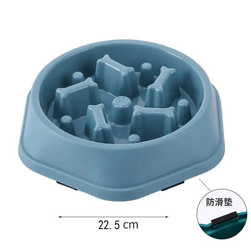 Anti-Choke Slow Feeder Dog Bowl Non-Slip Puzzle Dish Puppies