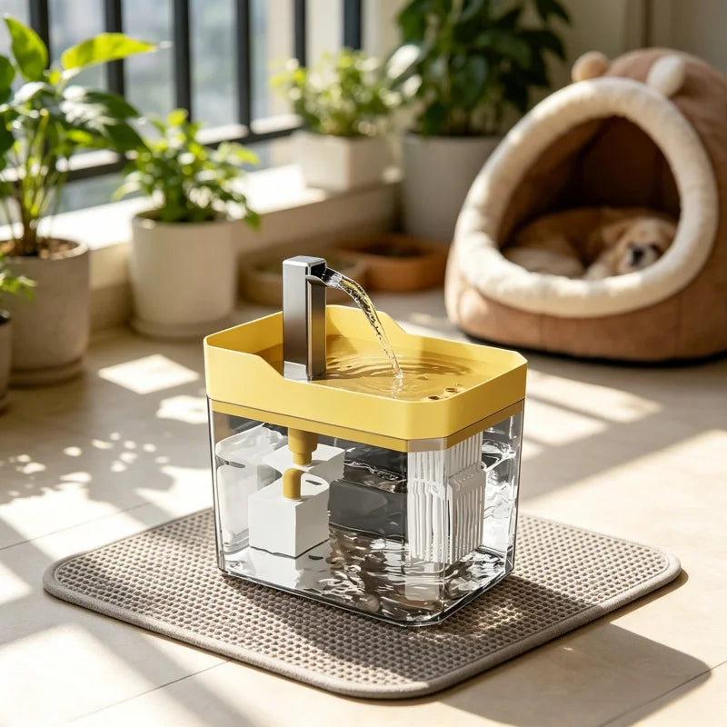 USB Auto Cat Water Fountain with Filter Quiet