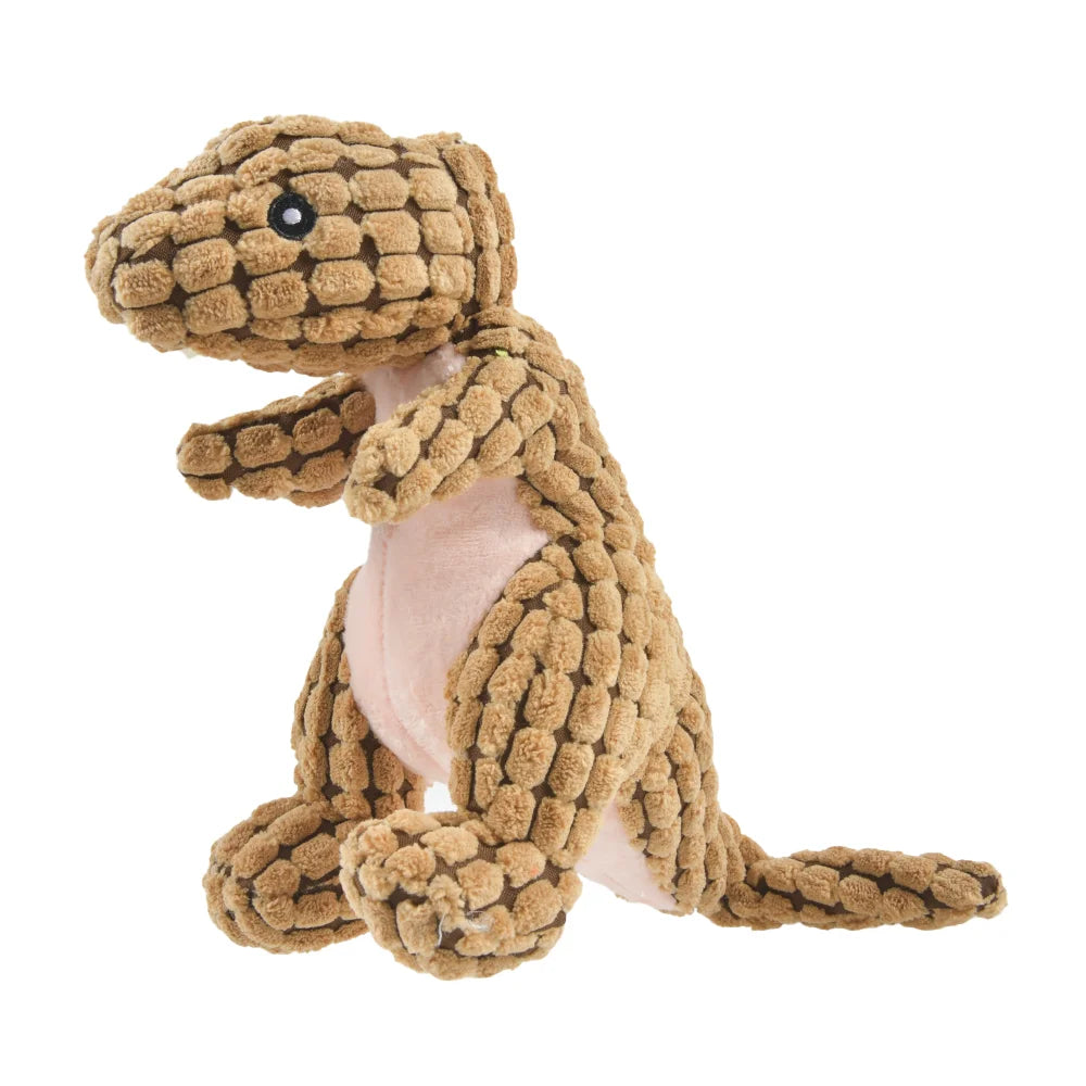 Plush Dinosaur Chew Toy for Dogs & Cats | PawJoyKwT