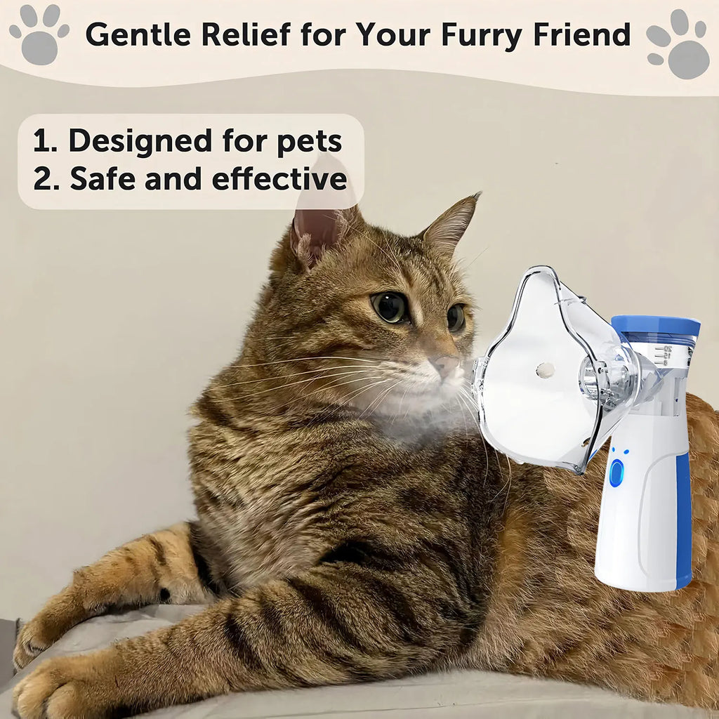 Veterinary Pet Asthma Inhaler Spacer Nebulizer for Cats & Dogs