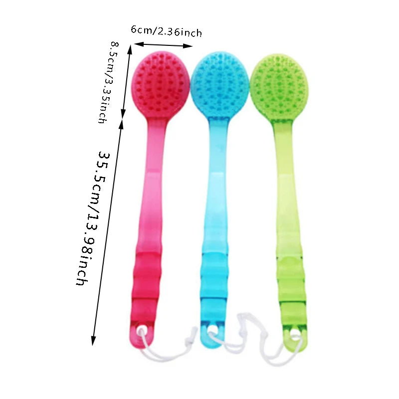 Long Handle Back Scrubber Body Massager Bath Brush