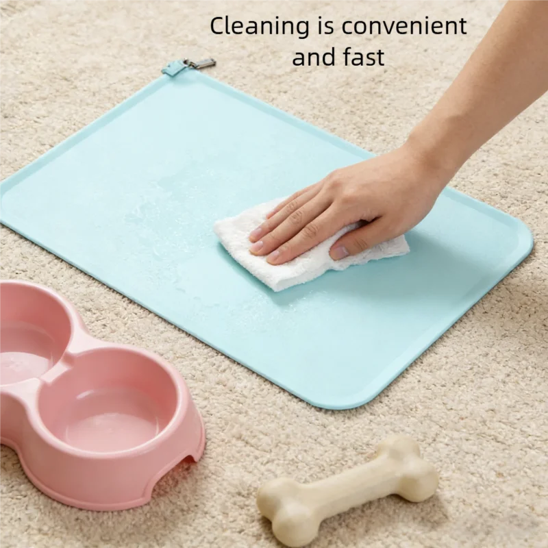 High-Lipped Silicone Cat Dog Food Mat Waterproof Non-Slip