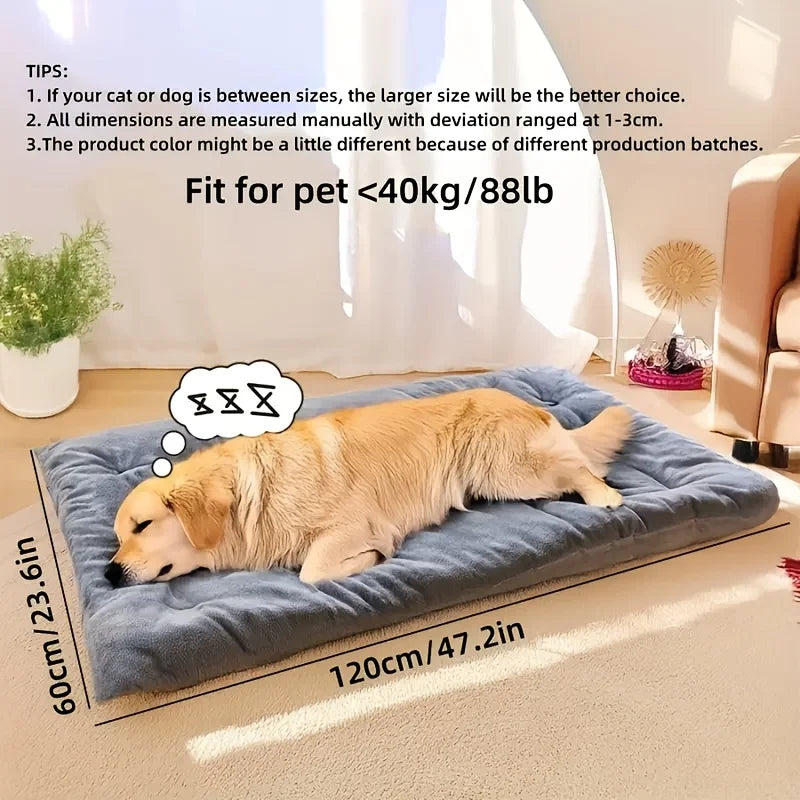 Extra Large Plush Dog Bed Sofa Soft Polyester Mat
