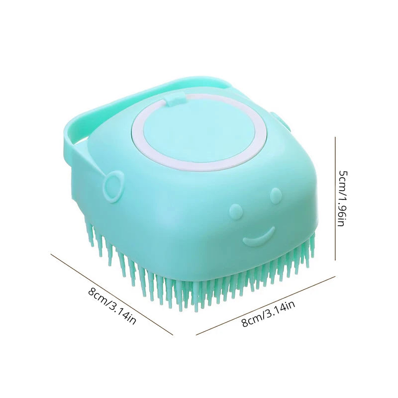Pet Bathing Brush Soft Silicone Massager Shower Gel Comb Dog Cat Grooming