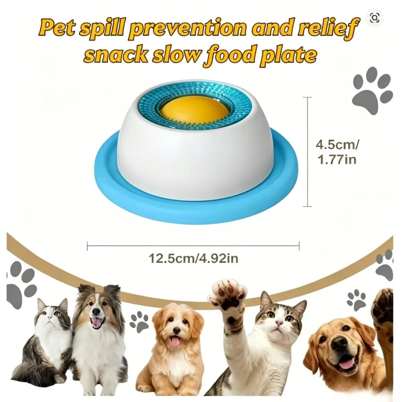 Non-Slip Lick Feeder Bowl Oral Stimulation Anxiety Relief Pets