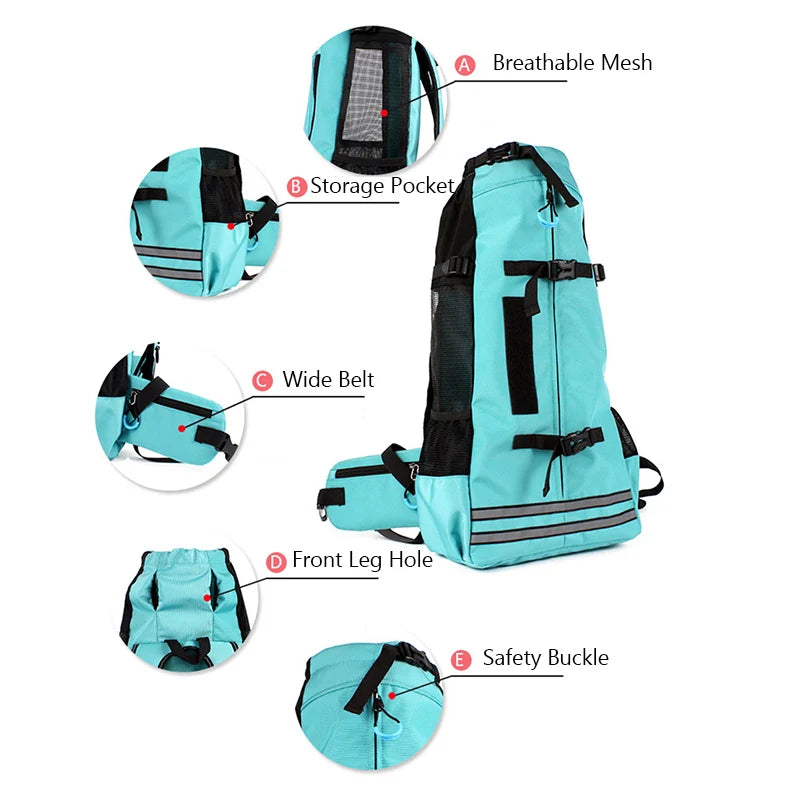 Durable Breathable Dog Backpack for Small Medium Dogs