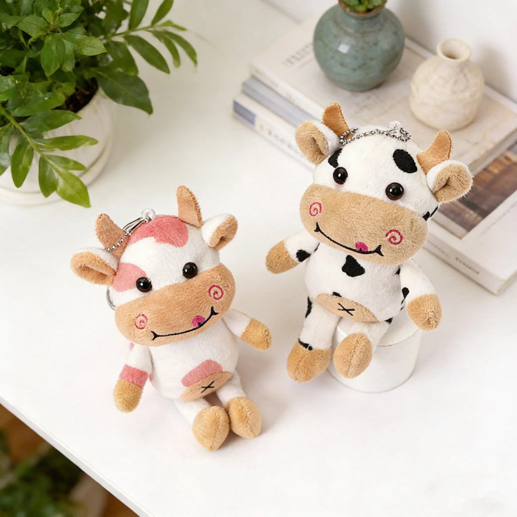Cute Cow Plush Toy Calming Anxiety Relief for Cats Dogs