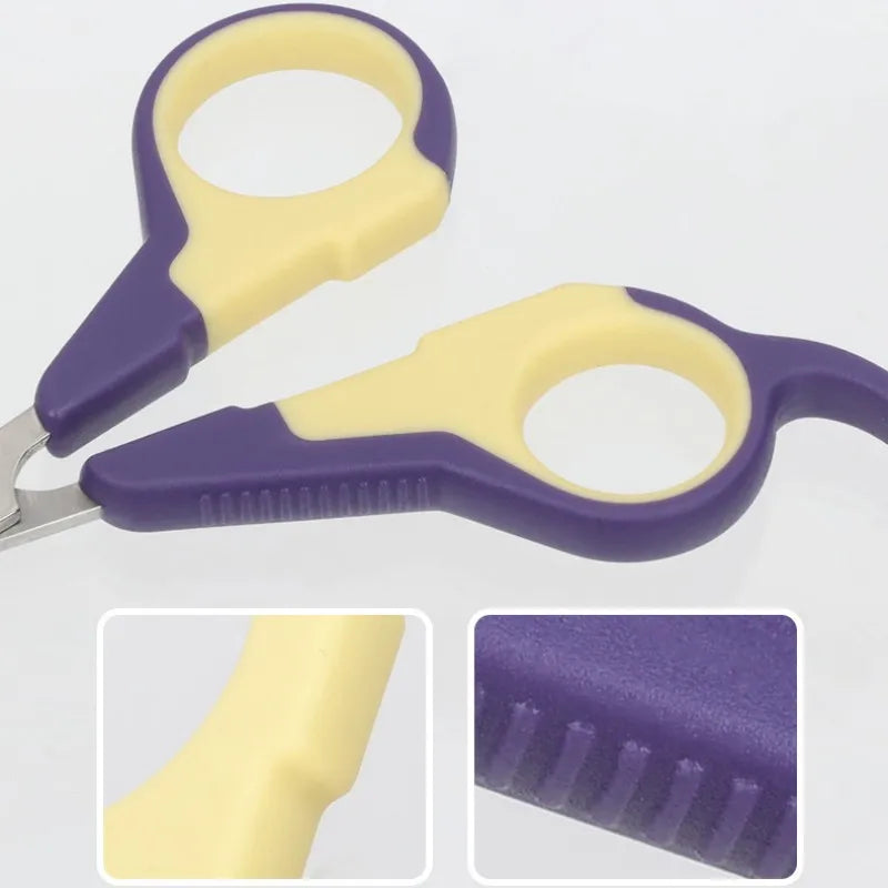 Cat Nail Clippers Comfortable Handle Grinder Scissors Claw Cleaning