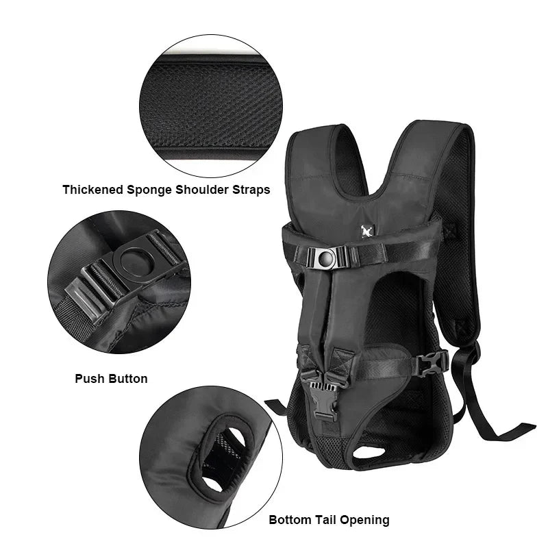 Front Travel Pet Backpack Carrier for Cats Small Dogs