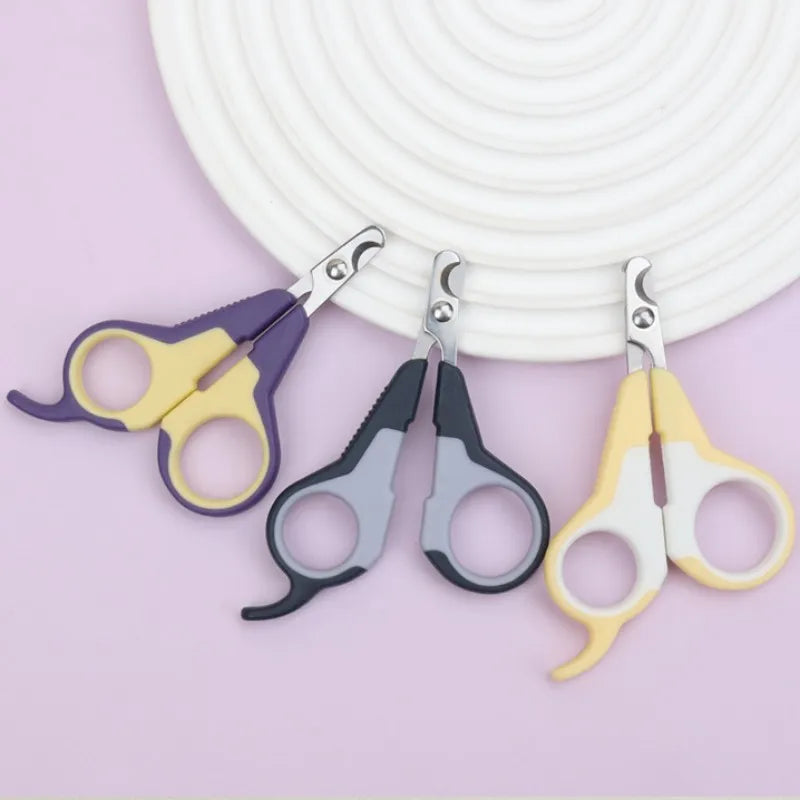 Cat Nail Clippers Comfortable Handle Grinder Scissors Claw Cleaning