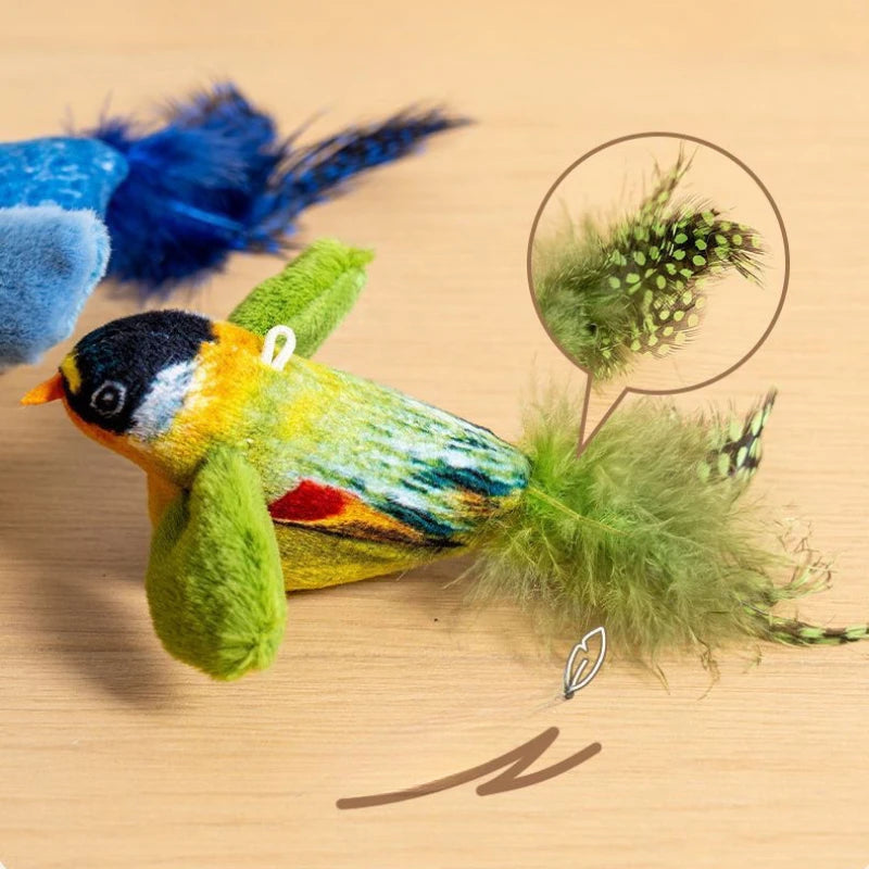 Wall-Hanging Bird Teaser Catnip Toy for Cats | PawJoyKwT