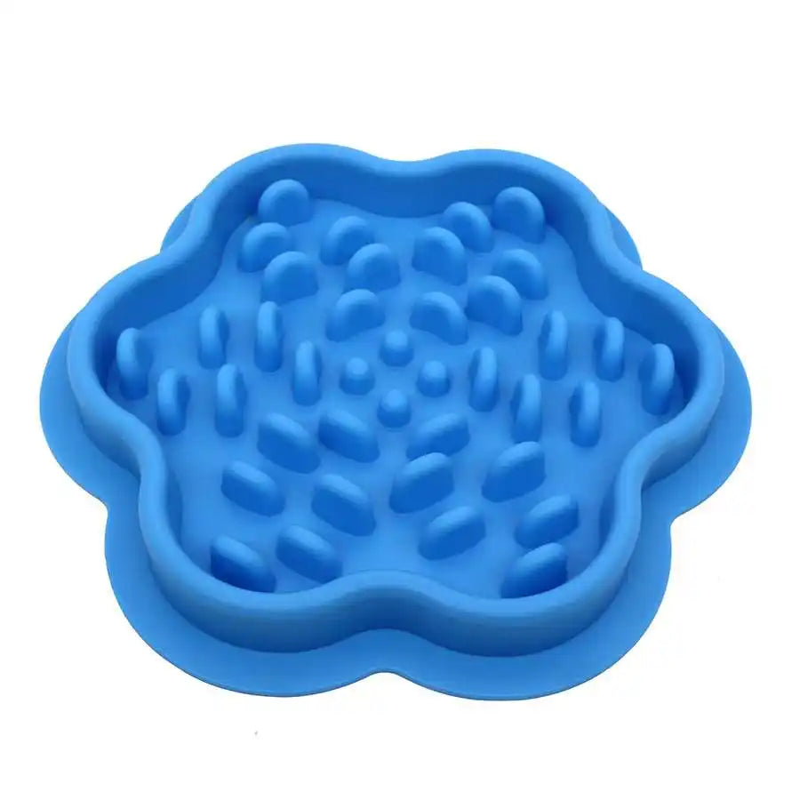 Non-Slip Silicone Mat Dog Cat Bowl Anti-Gulping Food Dispenser