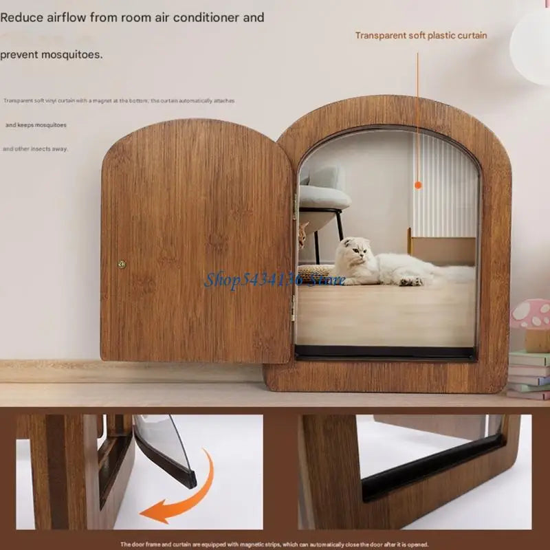 Pet Access Door for Small Dogs Cats Apartment Outdoor Exploration