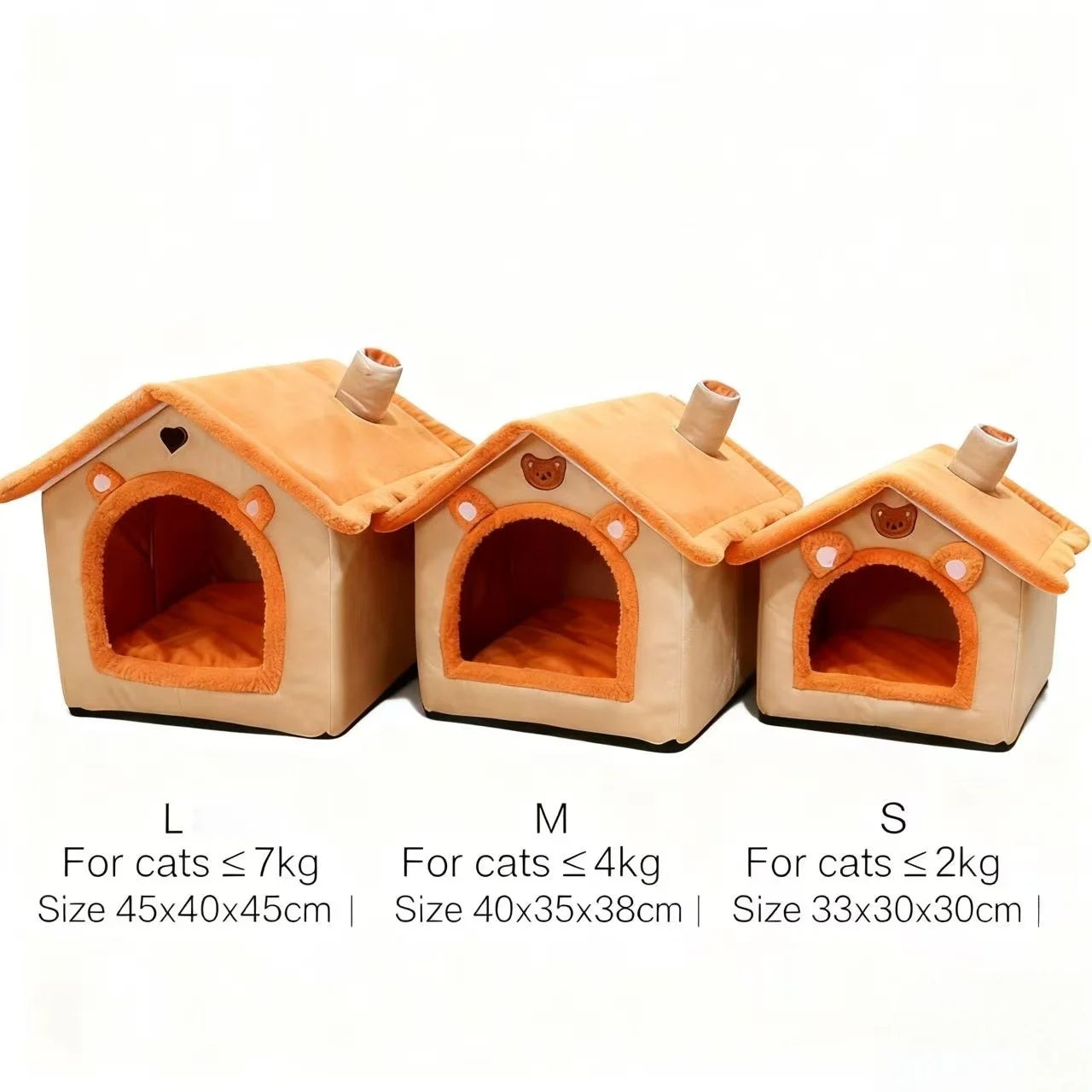 All Season Pet House Bed – Washable Cat & Dog Nest