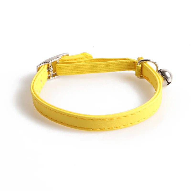 Cute Macaroon Cat Collar Elastic Bell Adjustable Kitten