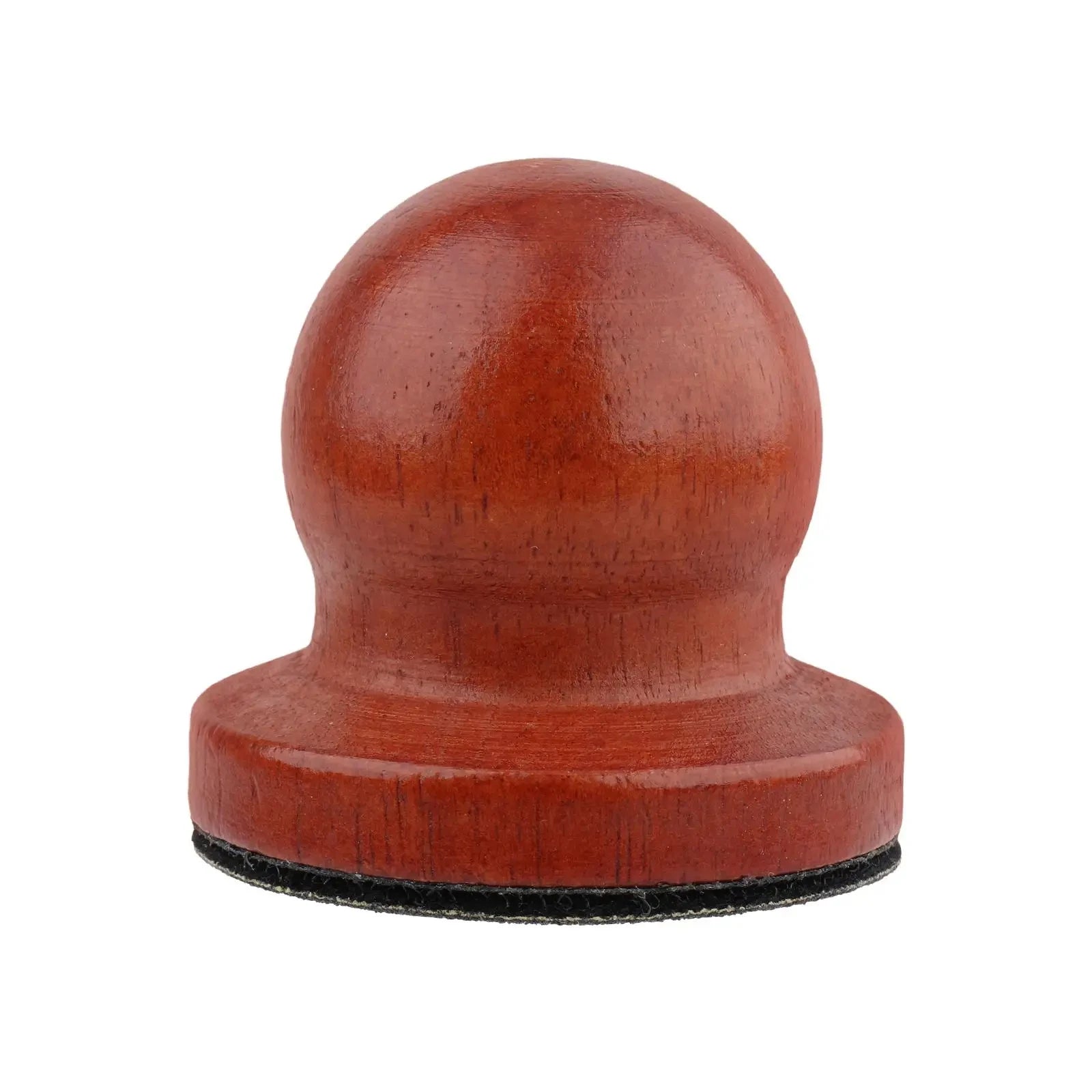 Single orange-brown pet nail grooming tool with black abrasive base