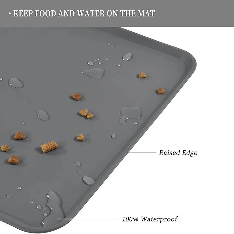 Waterproof Non-Slip Silicone Pet Feeding Mat for Dogs