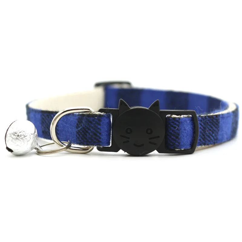 Reflective Cat Collar Adjustable Nylon Bell Head Pattern