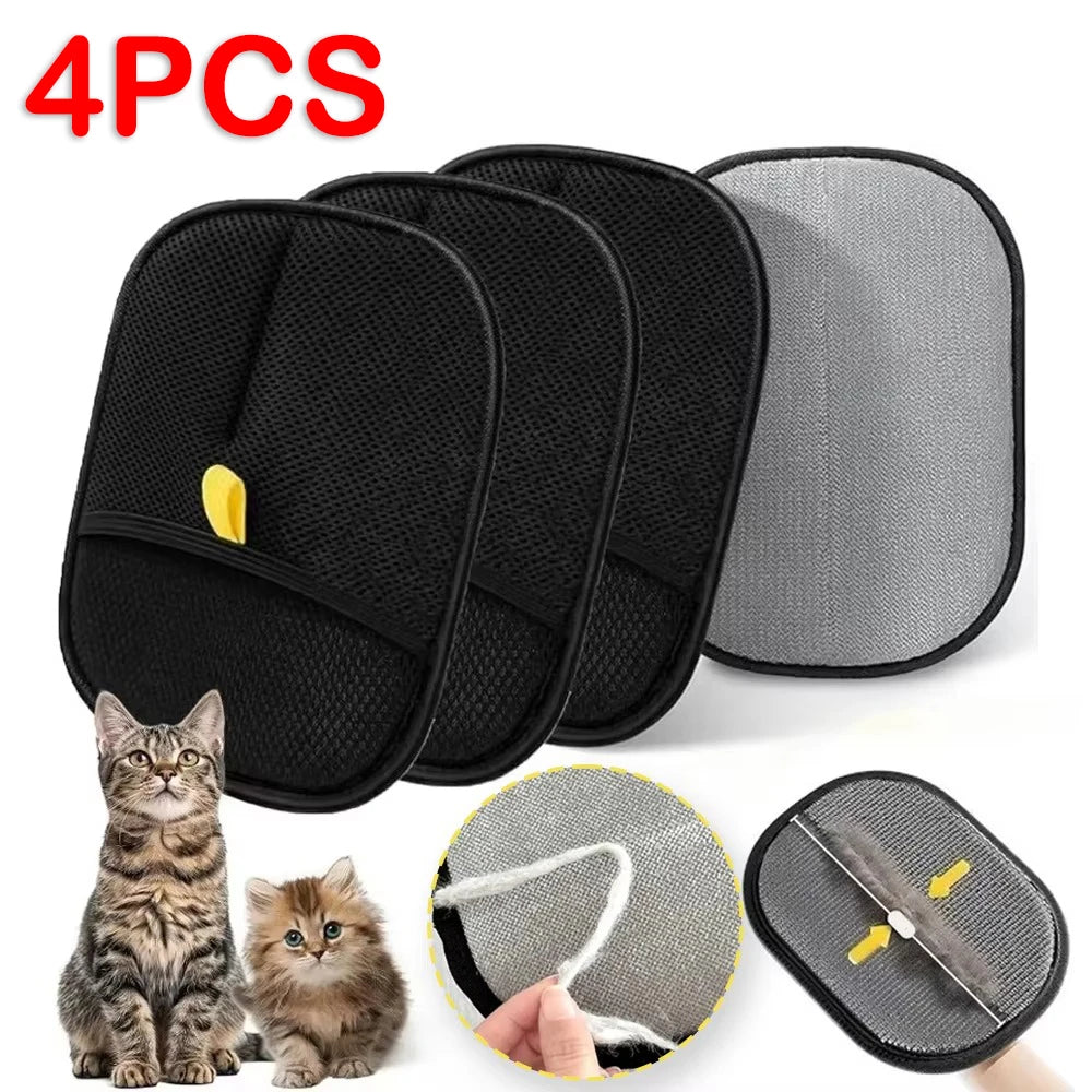 Reusable Static Double-Sided Pet Hair Removal Gloves