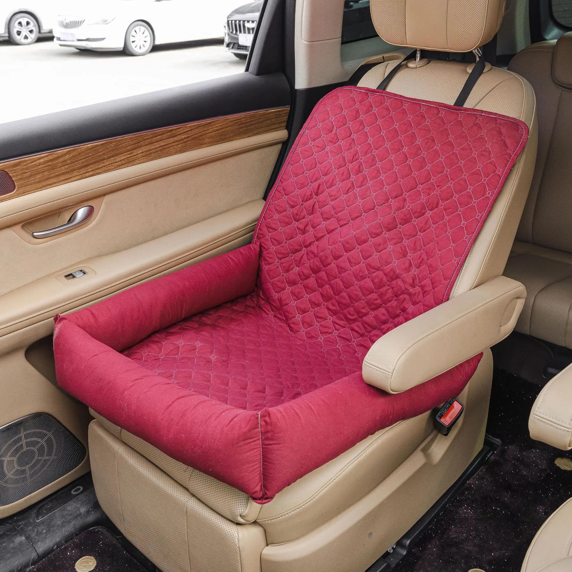 Dog Car Seat Bed Removable Washable Pet Travel Mat Accessory
