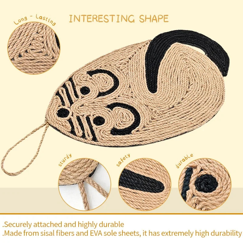 Cat Scratcher Board Claw Sharpener Mat - Grinding Nail Pad and Bed