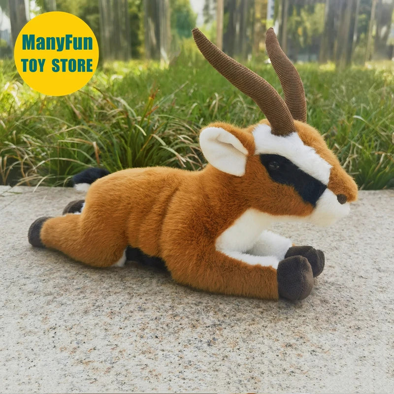 Lifelike Gazelle Plush Toy Soft Stuffed Antelope for Pets