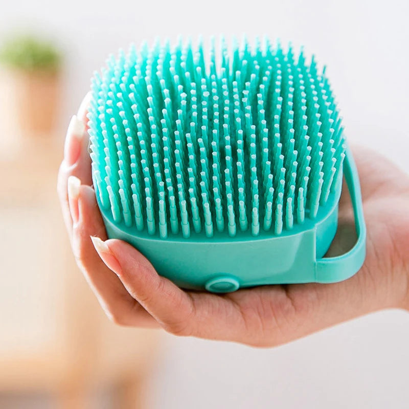 Pet Bathing Brush Soft Silicone Massager Shower Gel Comb Dog Cat Grooming