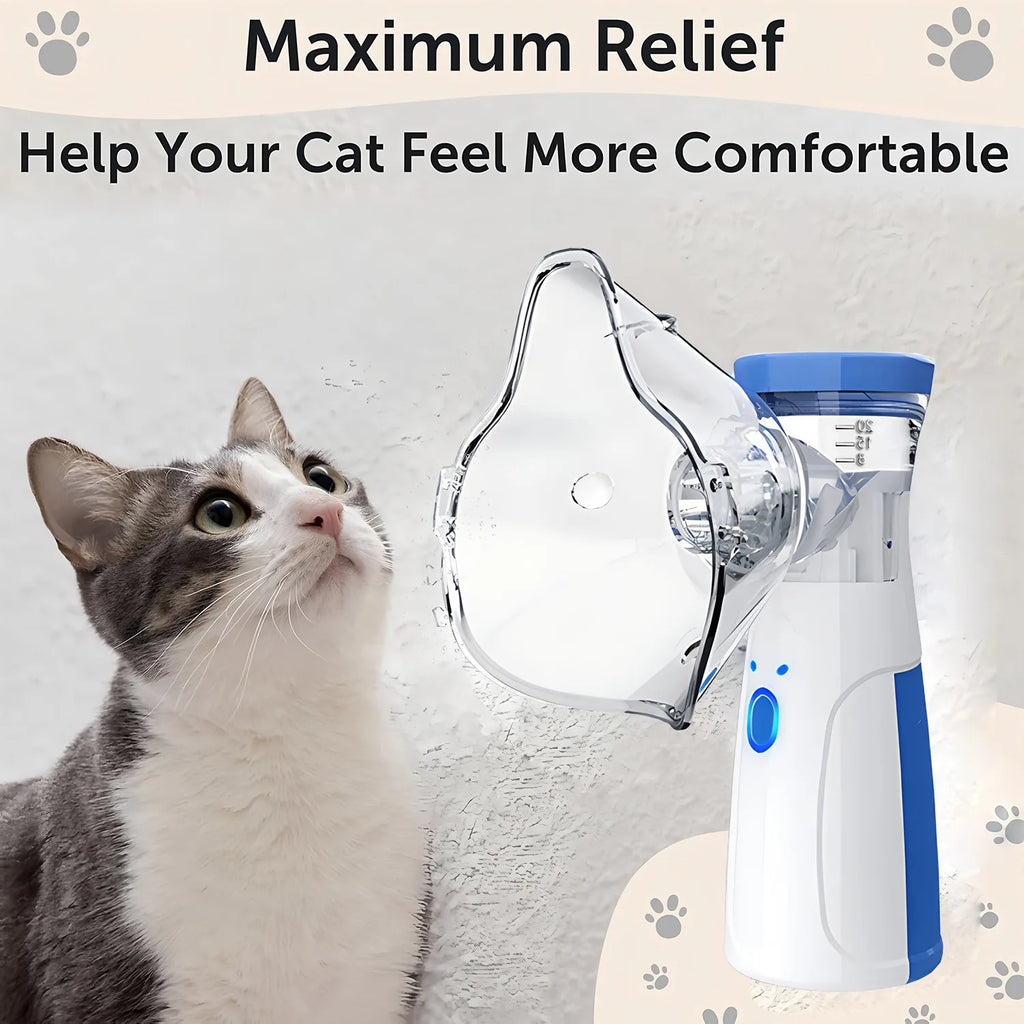 Veterinary Pet Asthma Inhaler Spacer Nebulizer for Cats & Dogs