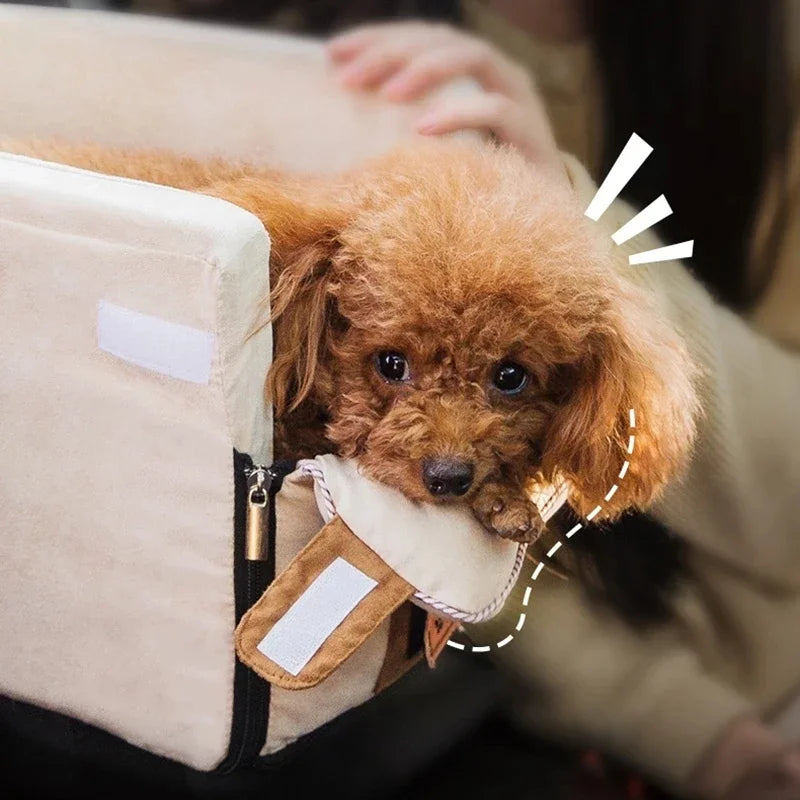 Portable Pet Car Seat for Small Dogs and Cats