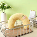 U Shape Plush Pillow Calming Sleep Companion for Pets