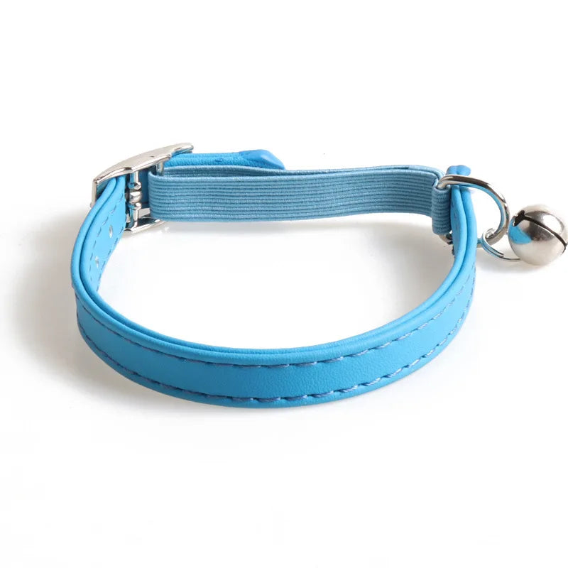 Cute Macaroon Cat Collar Elastic Bell Adjustable Kitten