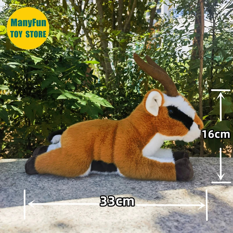 Lifelike Gazelle Plush Toy Soft Stuffed Antelope for Pets
