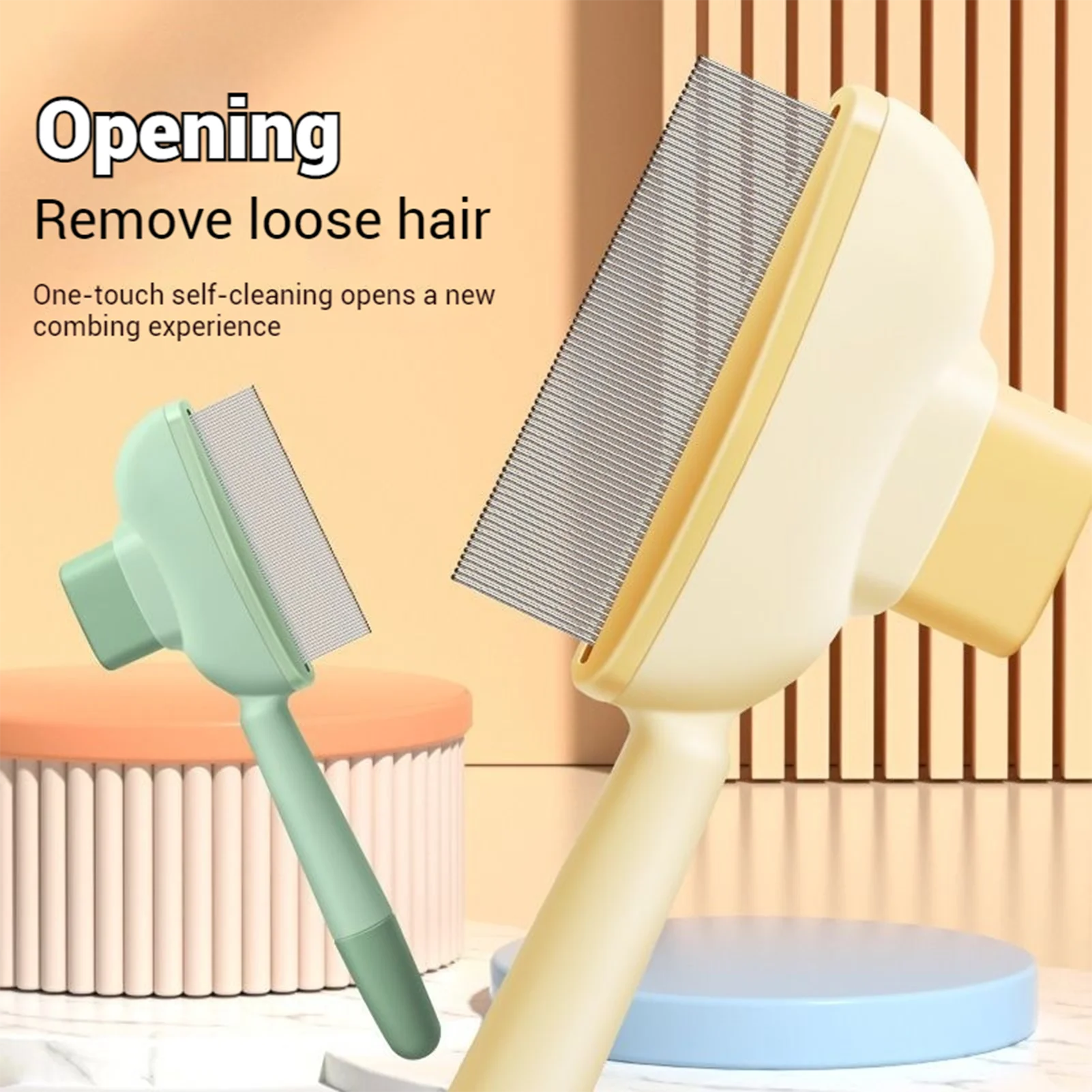 Pet Hair Comb Grooming Brush for Hair Removal Bathing