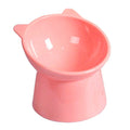 Slanted Elevated Dog Cat Feeder Bowl Food Water Feeding Cup