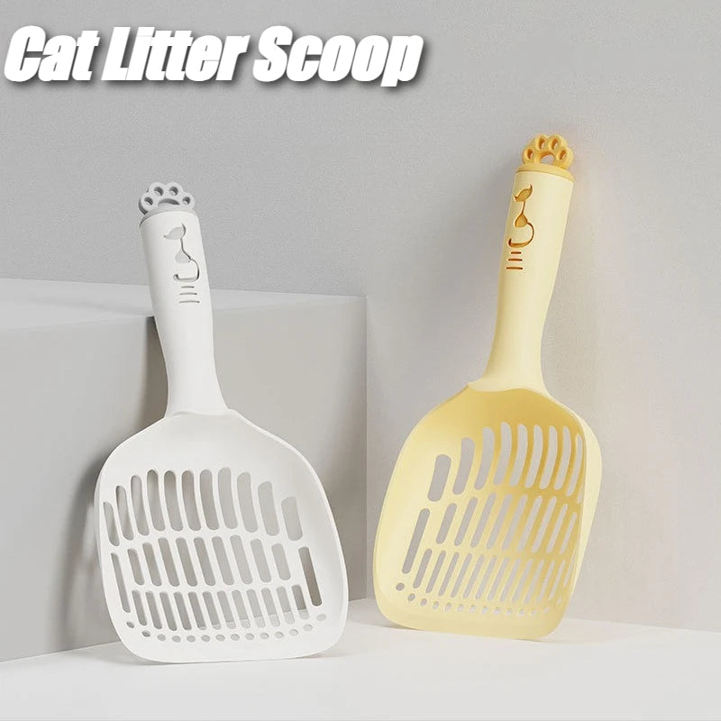 Cat Litter Shovel Grid Urine Sifter Long Handle Cleaning Tool