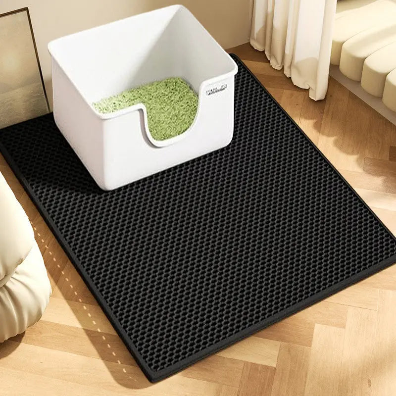 Cat Litter Mat Premium 2-Layer Sand Trapping Non-Slip Base