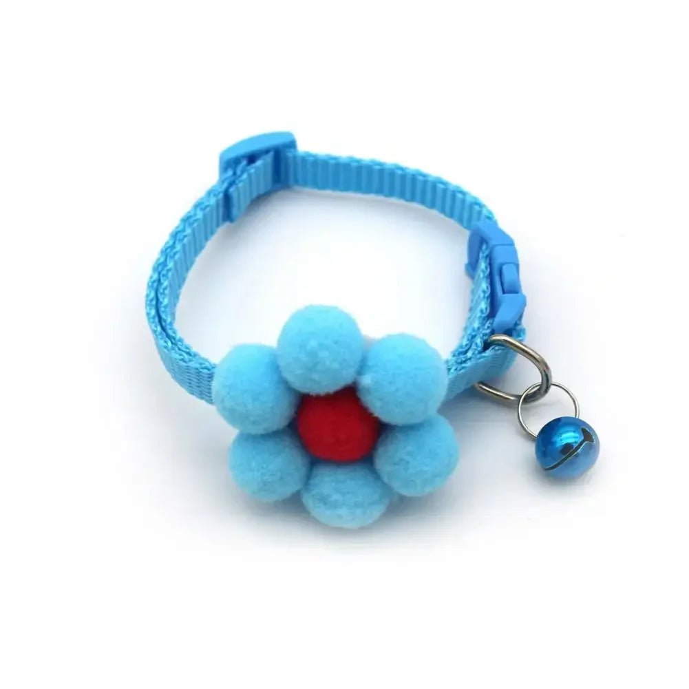 Cute Bow Cat Collar Bell Necklace Kitten Small Dogs