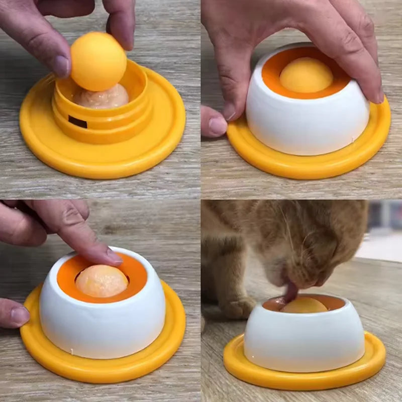 Anti-Overturning Pet Licking & Puzzle Toy for Cats & Dogs