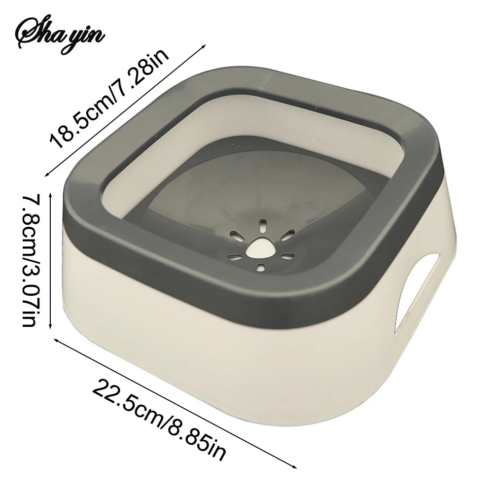 Splash-Proof Floating Water Bowl for Dogs & Cats