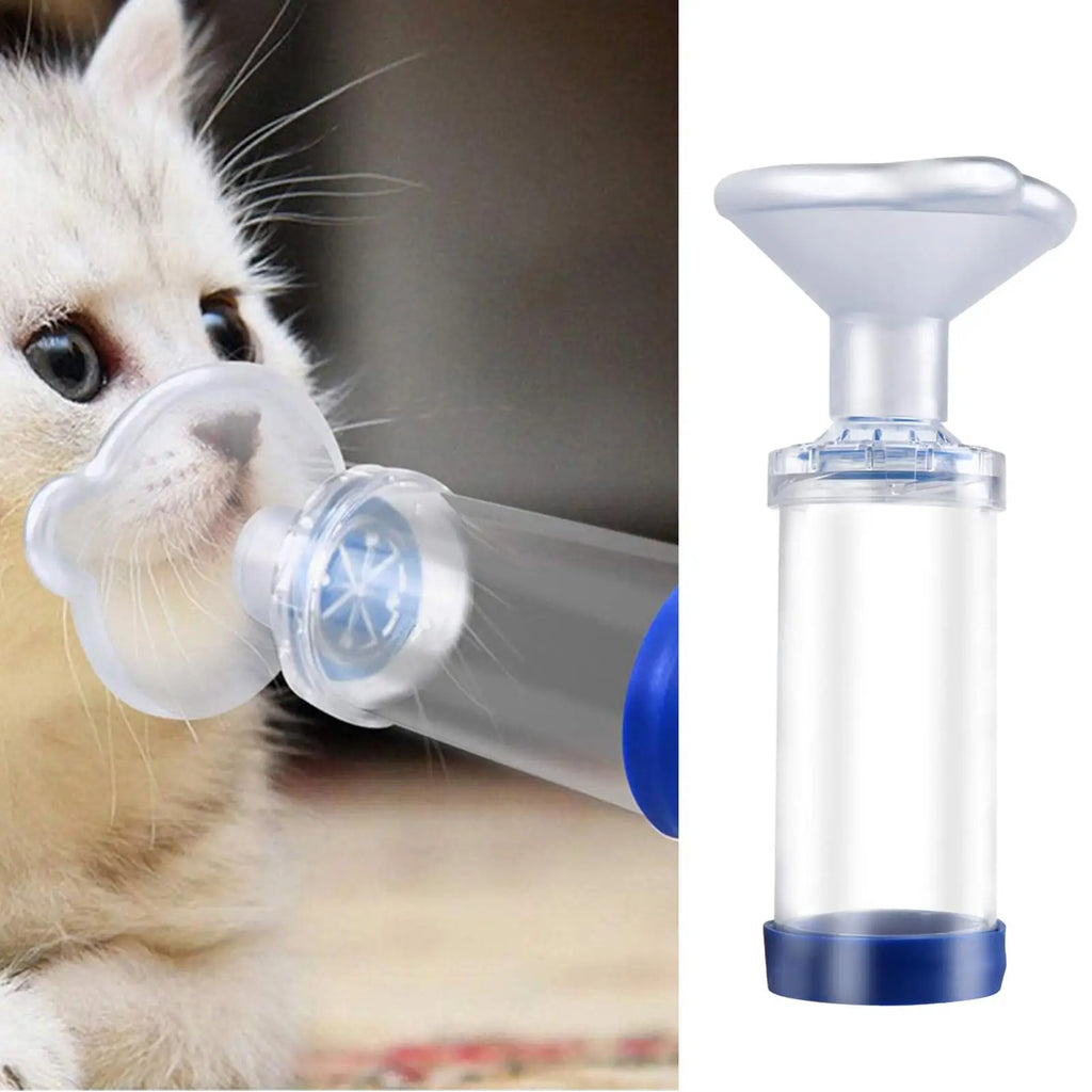 Portable Pet Nebulizer Chamber with PVC Mask for Cats & Dogs