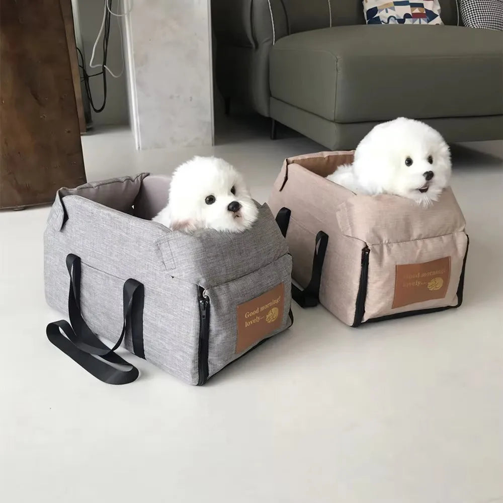 Dog Car Seat Bed Central Portable Carrier for Small Pets
