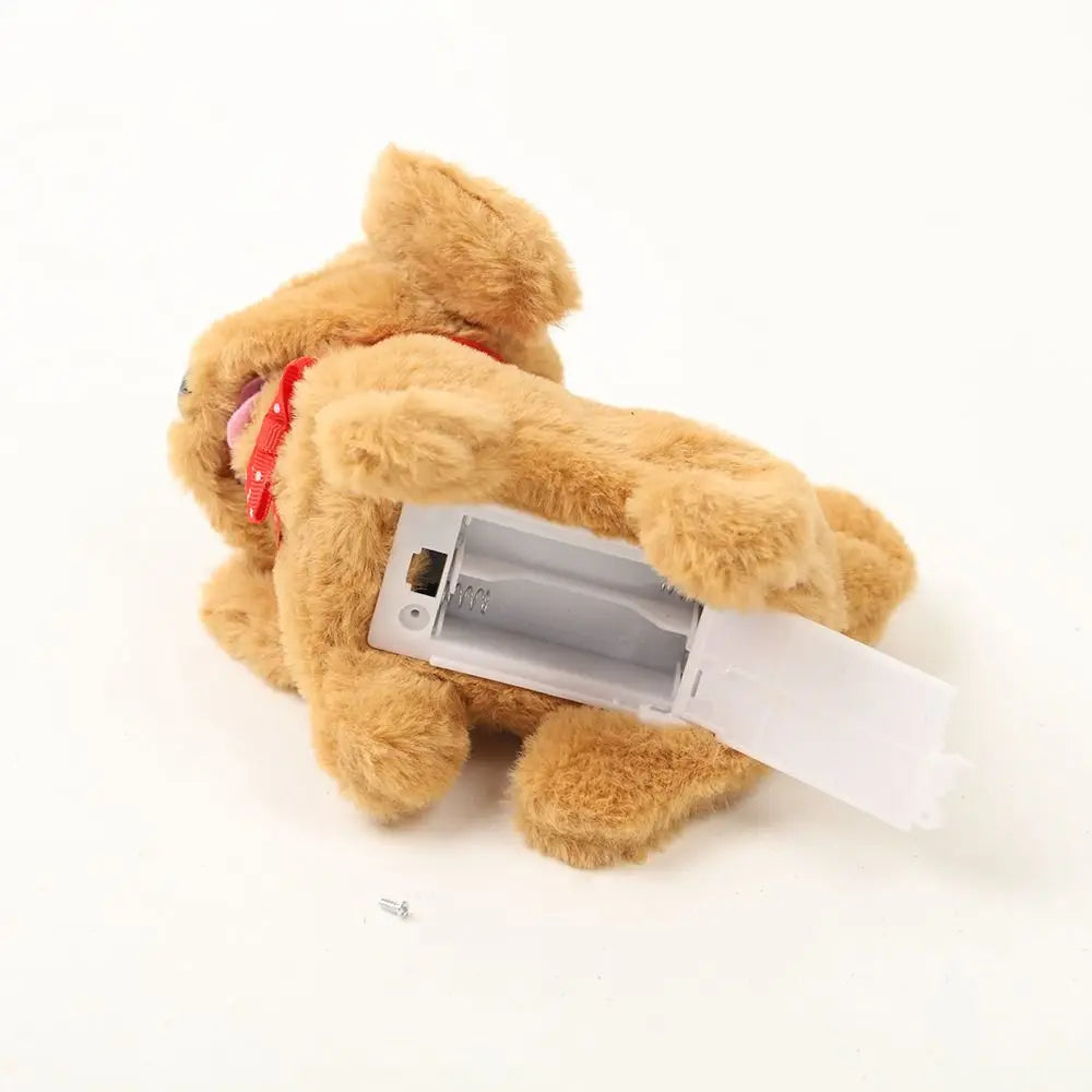 Interactive Walking Robot Puppy Plush Toy Tail Wagging Barking