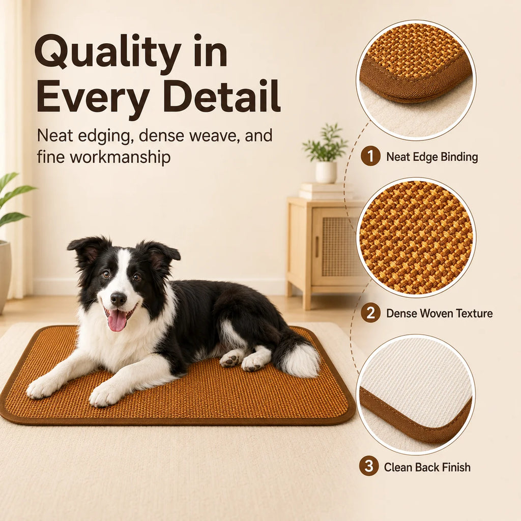 Summer Cooling Dog Mat Breathable Washable Square Pad
