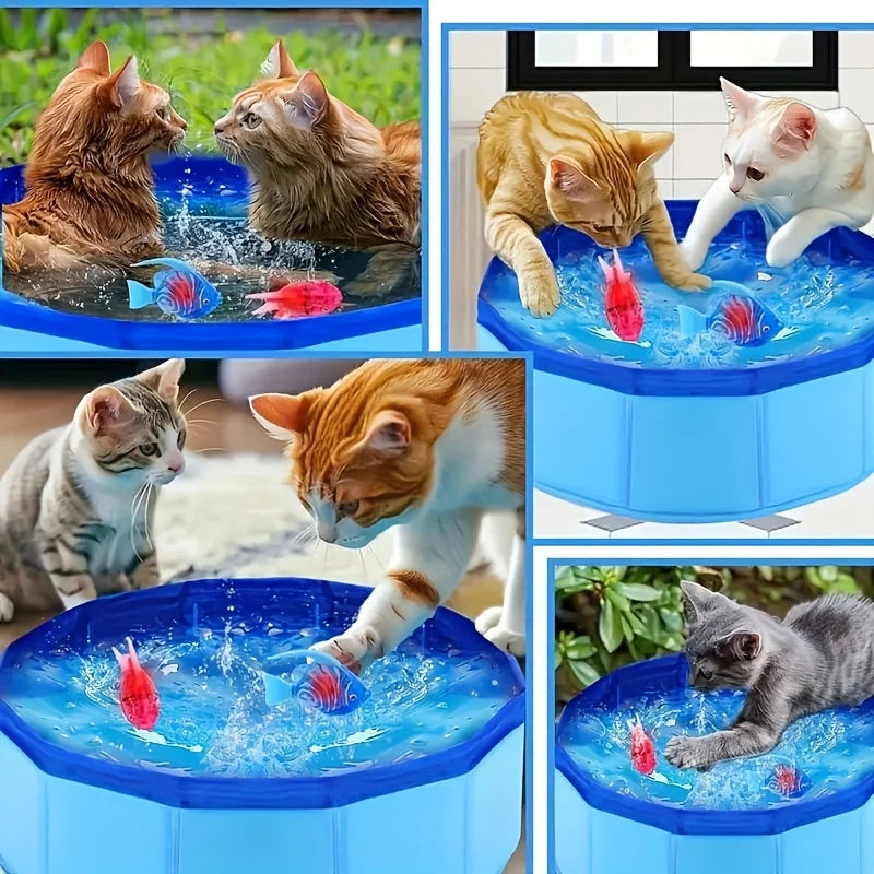 Outdoor Blue Water Play Pool for Pets | PawJoyKwT