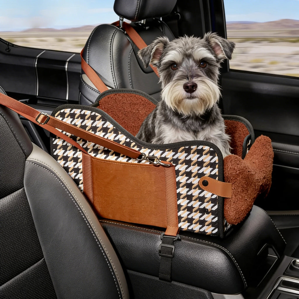 Portable Armrest Pet Car Seat Cushion for Small Dogs