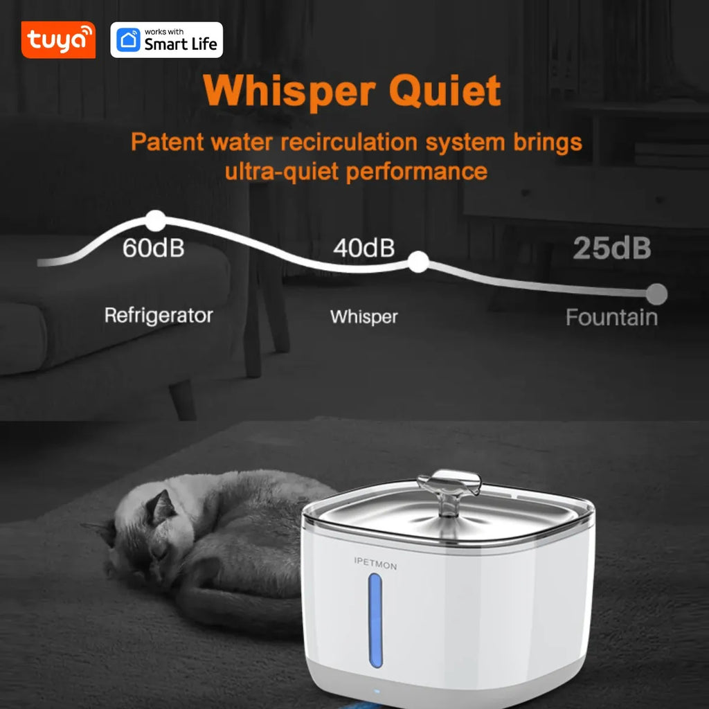 Tuya App Cat Water Dispenser | Smart Pet Fountain USA