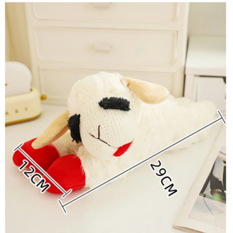 Squeaky Lamb Alpaca Plush Interactive Toy for Dogs Pets