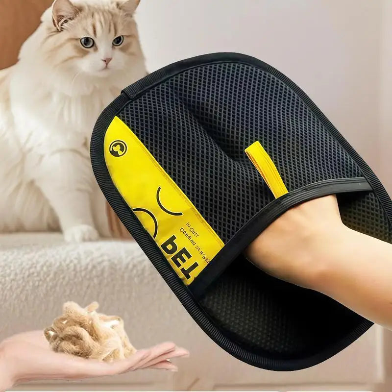 Electrostatic Pet Hair Remover Gloves 2-in-1 Lint Roller